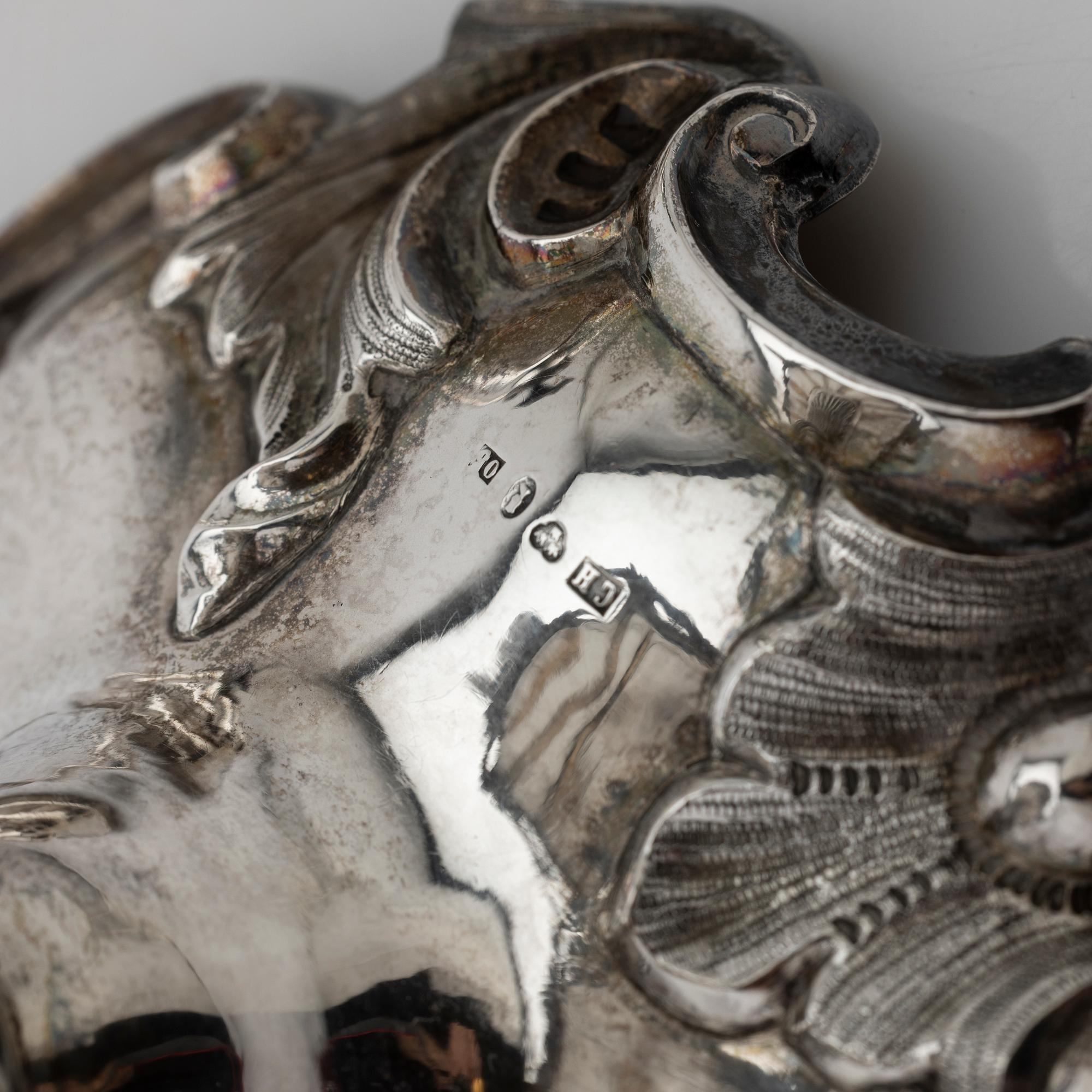 Bowl with lid, silver, Sweden, 1865.