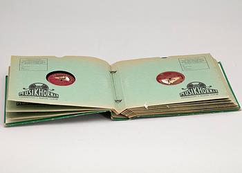 GRAMMOFON, trä, tid 1900-tal.