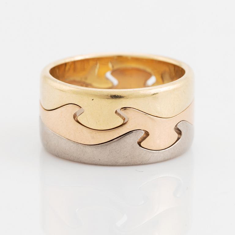 Georg Jensen, "Fusion". Rings 3 pieces, 18K gold, Nina Koppel.