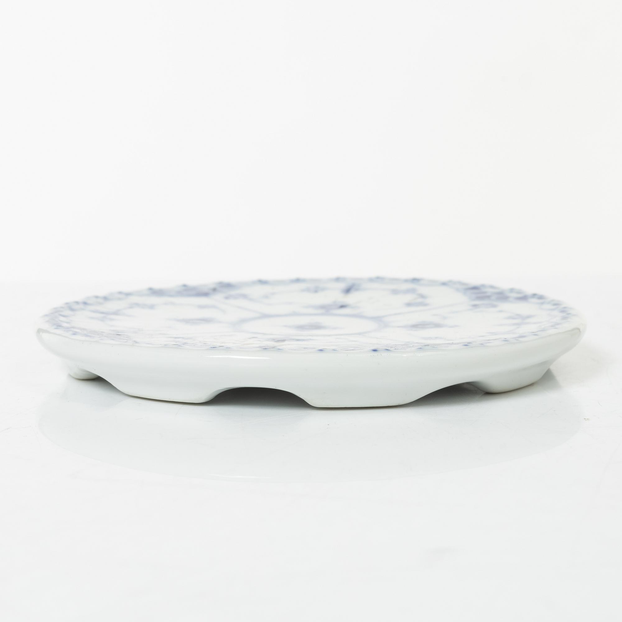 Royal Copenhagen, dinner and coffee service, 81 pcs, Blue Fluted, Full and Half Lace.