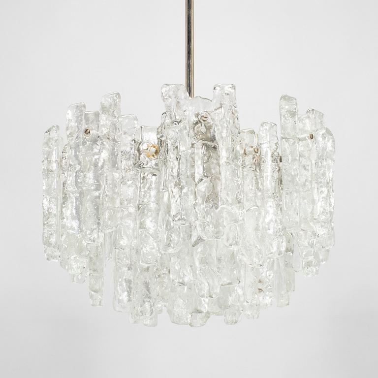 Taklampa, "Ice block chandelier", J.T Design, Kalmar, Österrike, 1960-tal.