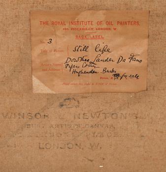 OKÄND KONSTNÄR, olja på duk, monogramsignerad Dl och daterad 1914.
