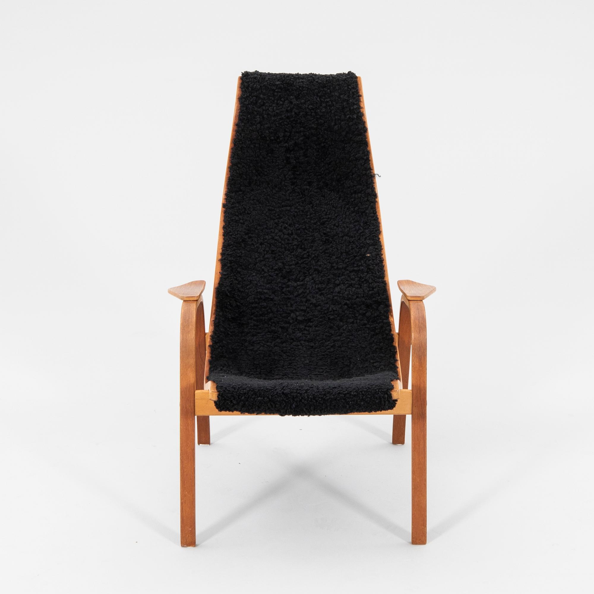 Yngve Ekström, fåtölj, "Kurva" modellen formgiven 1953.