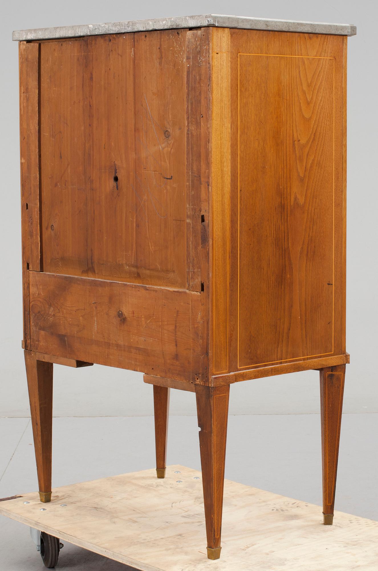 SEKRETÄR, sengustaviansk stil, sent 1800-tal.