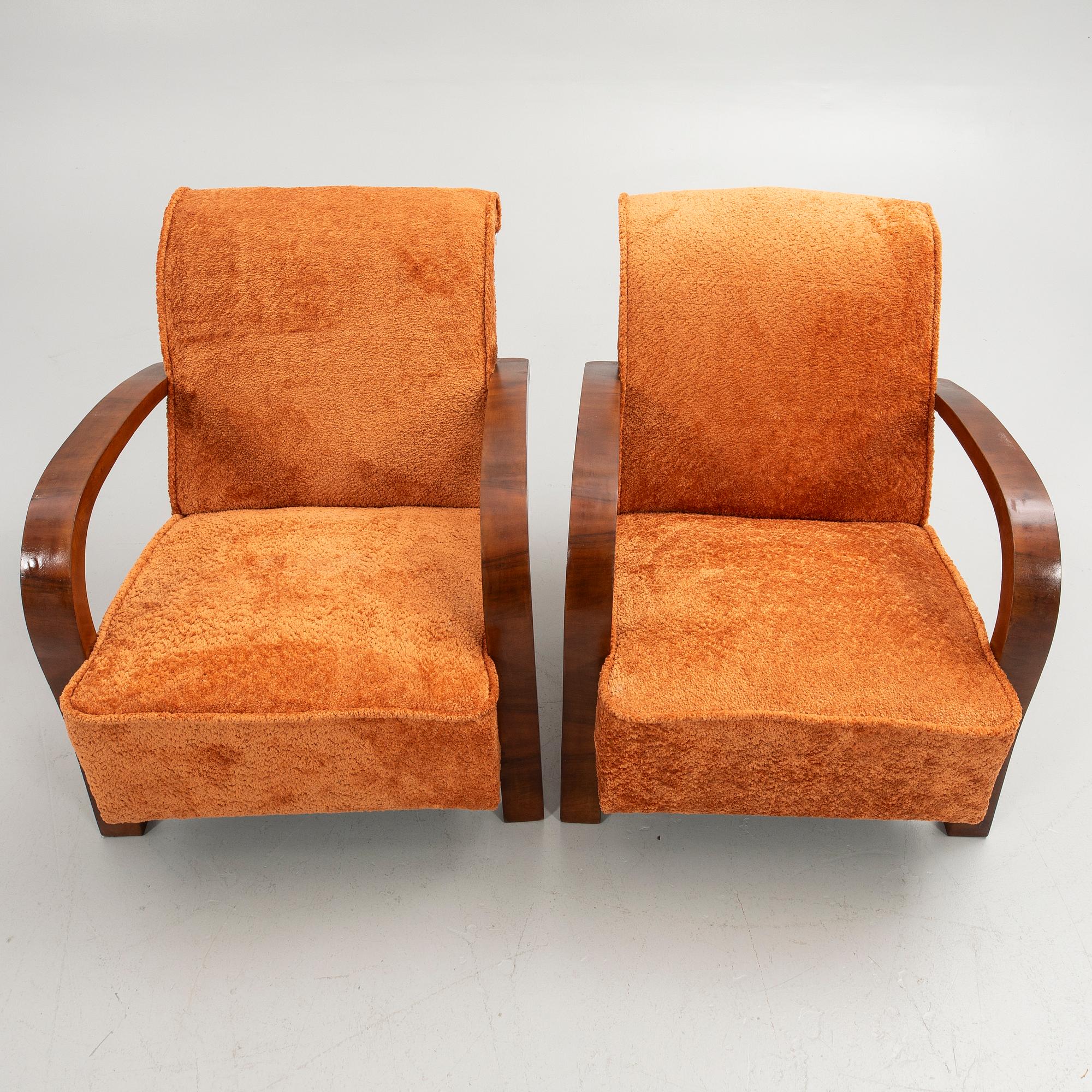 Fåtöljer, ett par, Art-Deco stil, 1900-tal.