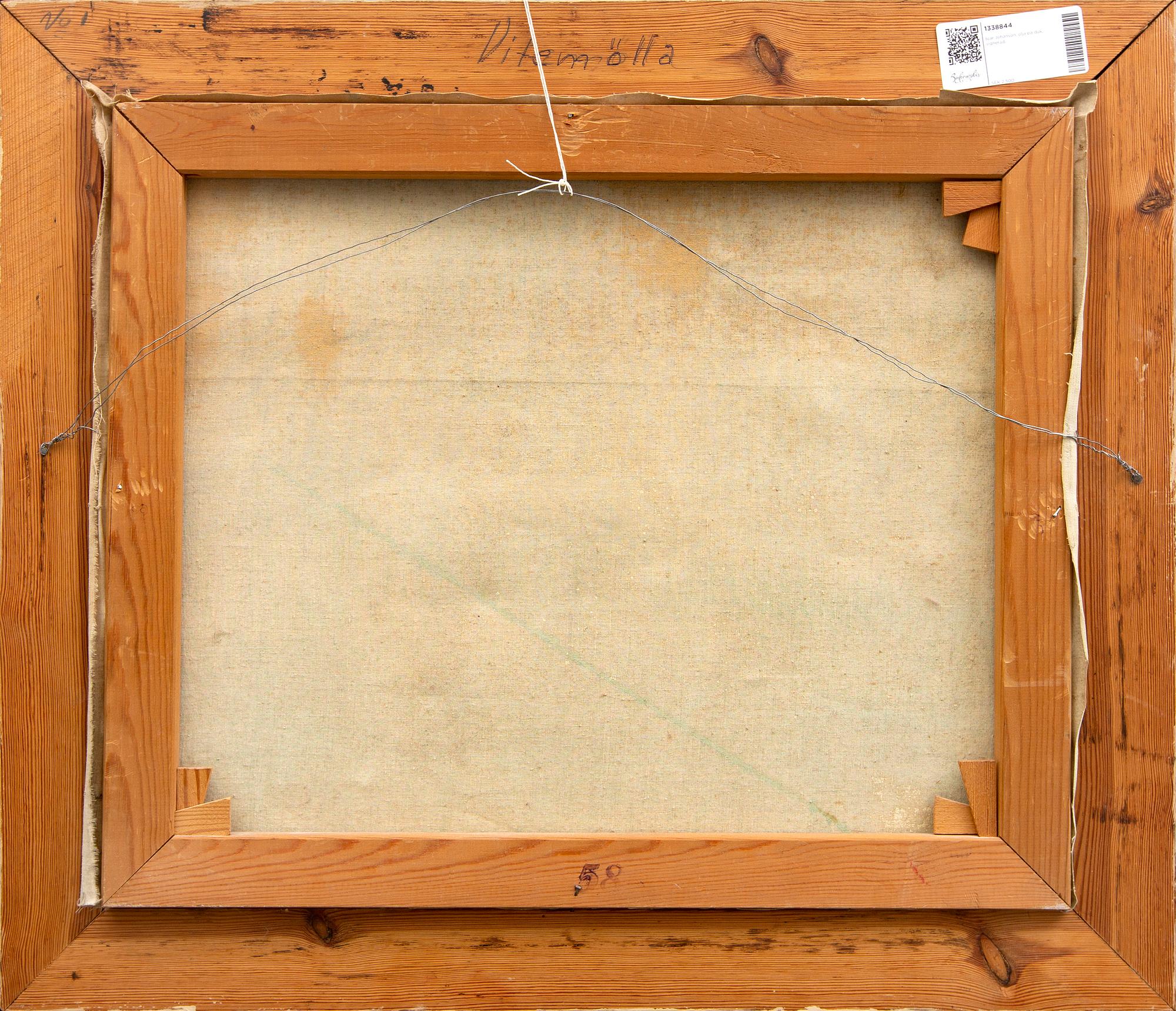 Ivar Johanson, oil on canvas, signed.