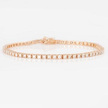 ARMBAND, sk tennisarmband, med briljantslipade diamanter, ca 2.10 ct.
