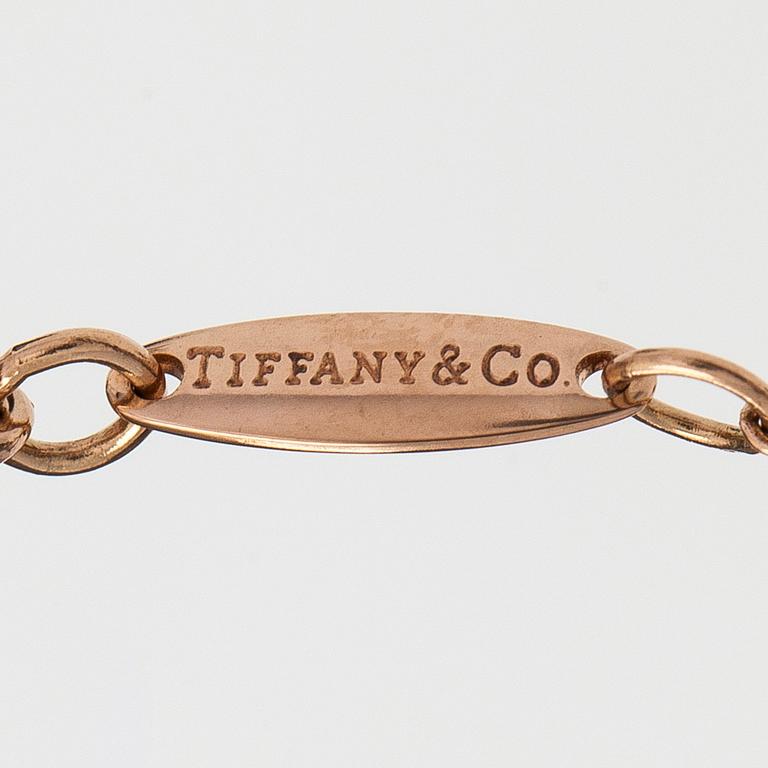 Tiffany & Co, Elsa Peretti, an 18K rose gold 'Open Heart' necklace.