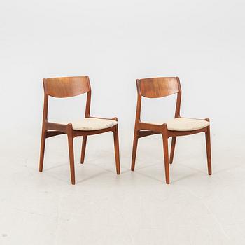 Henning Kjaernulf, stolar, 6 st, Vejle stole- og Mobelfabrik, Danmark 1900-talets andra hälft.