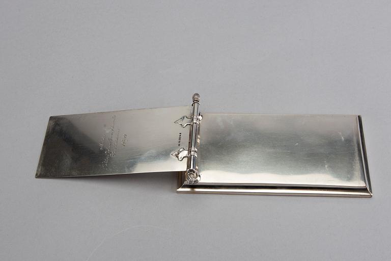 A Finnish silver stand marks of JV Aarne Wiborg 1909, weight ca 257 gr.