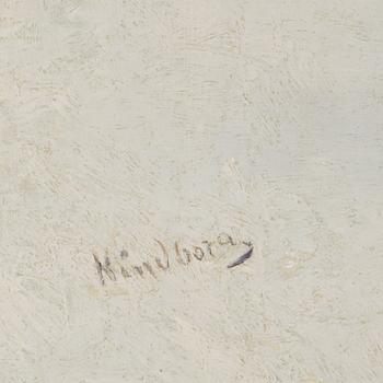 JOHAN KINDBORG, olja på duk. Sign.