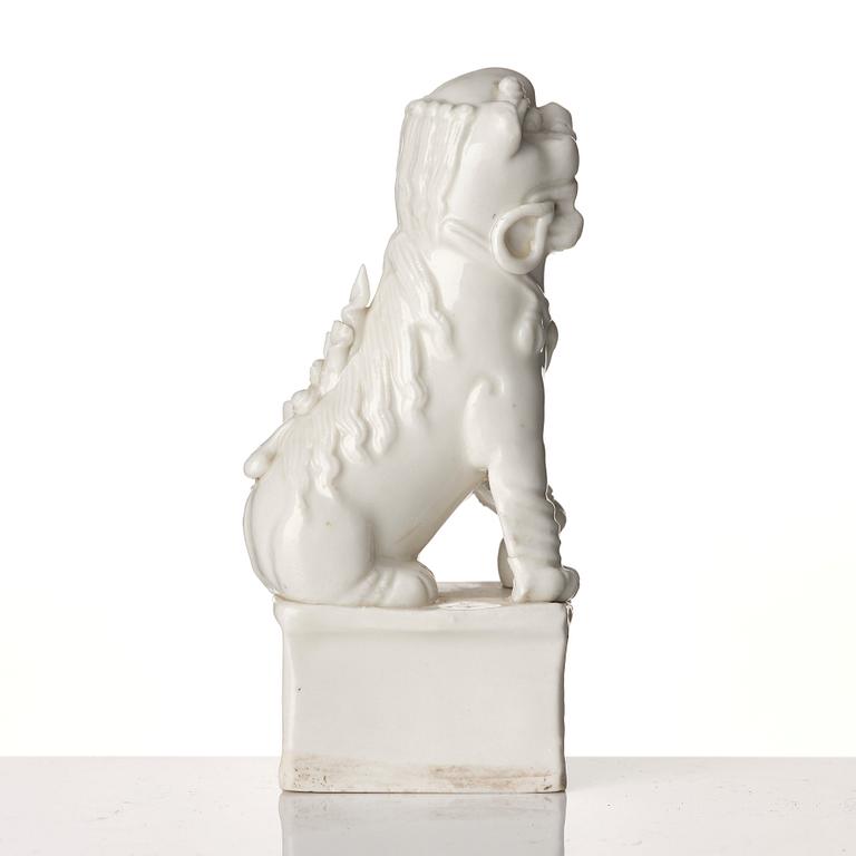A Chinese blanc de chine joss stick holder, Qing dynasty, Kangxi (1662-1722).
