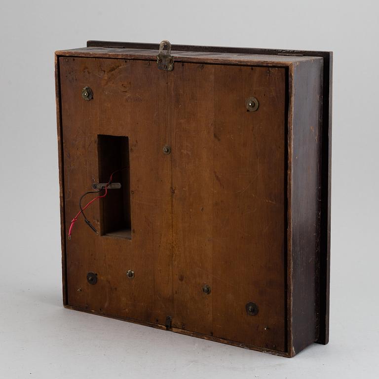 A wall clock, marked BULLE-CLOCK BREVETÉ S.G.D.G. Patented, first half of 20th Century.