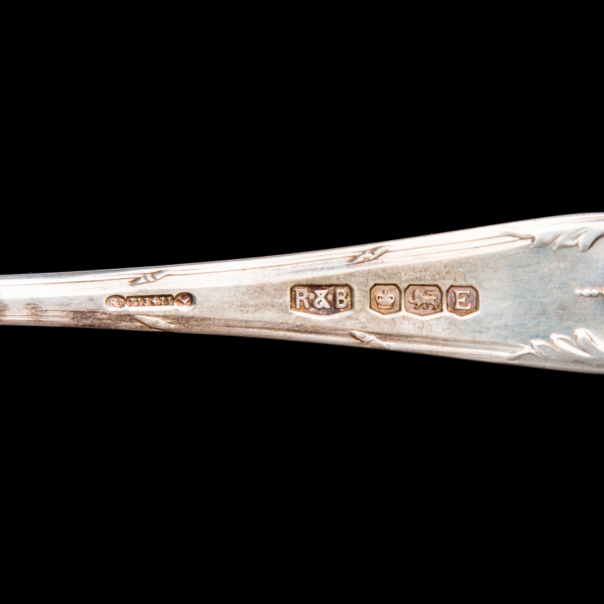 BAKELSEGAFFLAR, 6 ST, silver, Sheffield 1947, vikt 150 g.