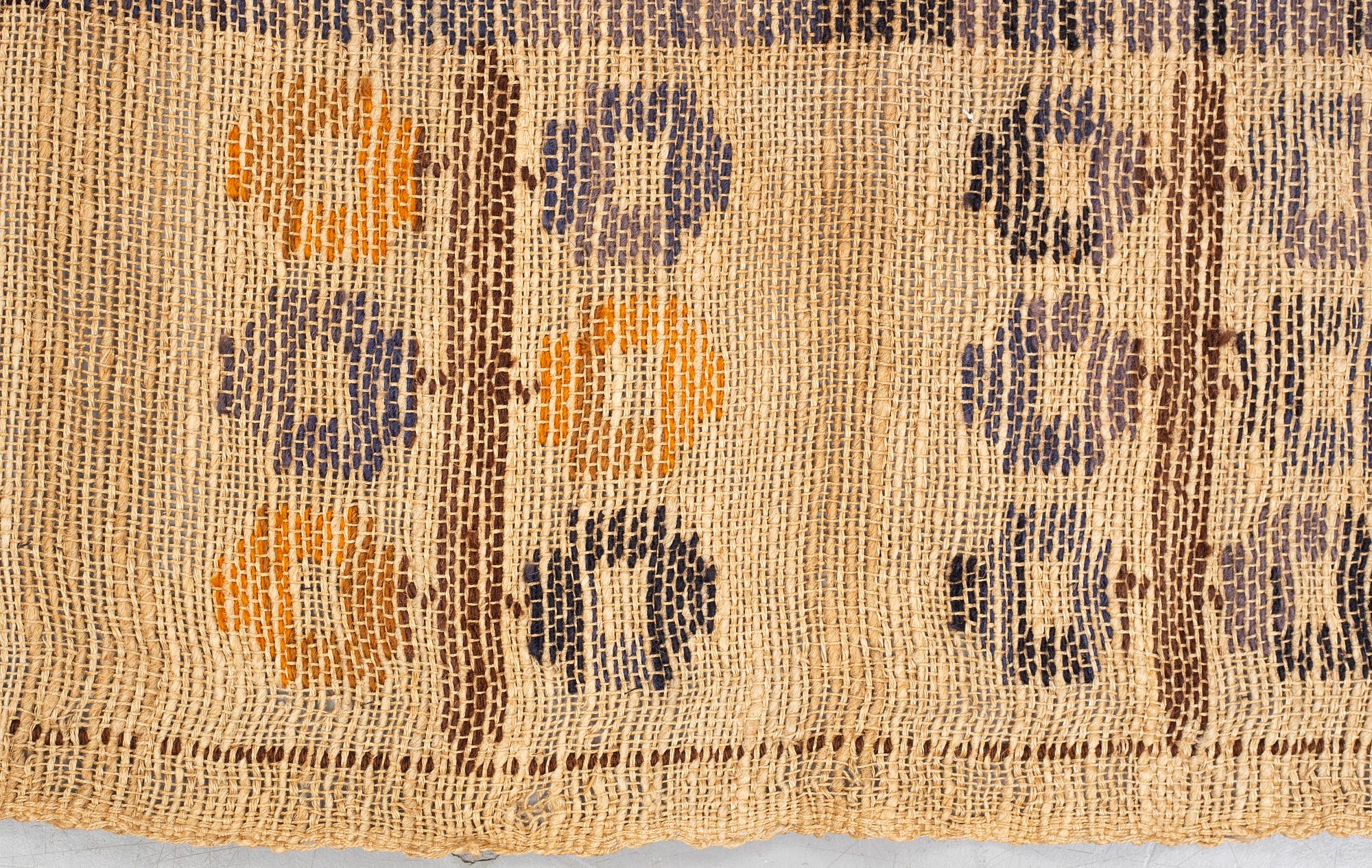 Märta Måås-Fjetterström, a drape, "Blåklockan", flat weave, ca 248 x 151,5-153 cm, signed MMF.