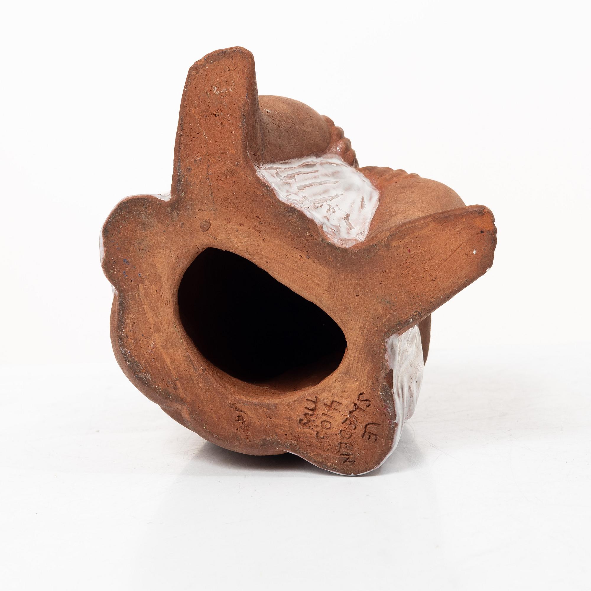 Mari Simmulson, an earthenware figurin, 'Badflicka' (bathing girl), Upsala-Ekeby, Sweden, 1960's.