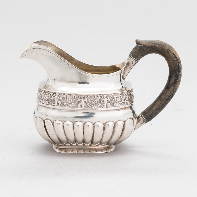 A Russian silver cream jug, Moscow 1830s. Unidentifies master.