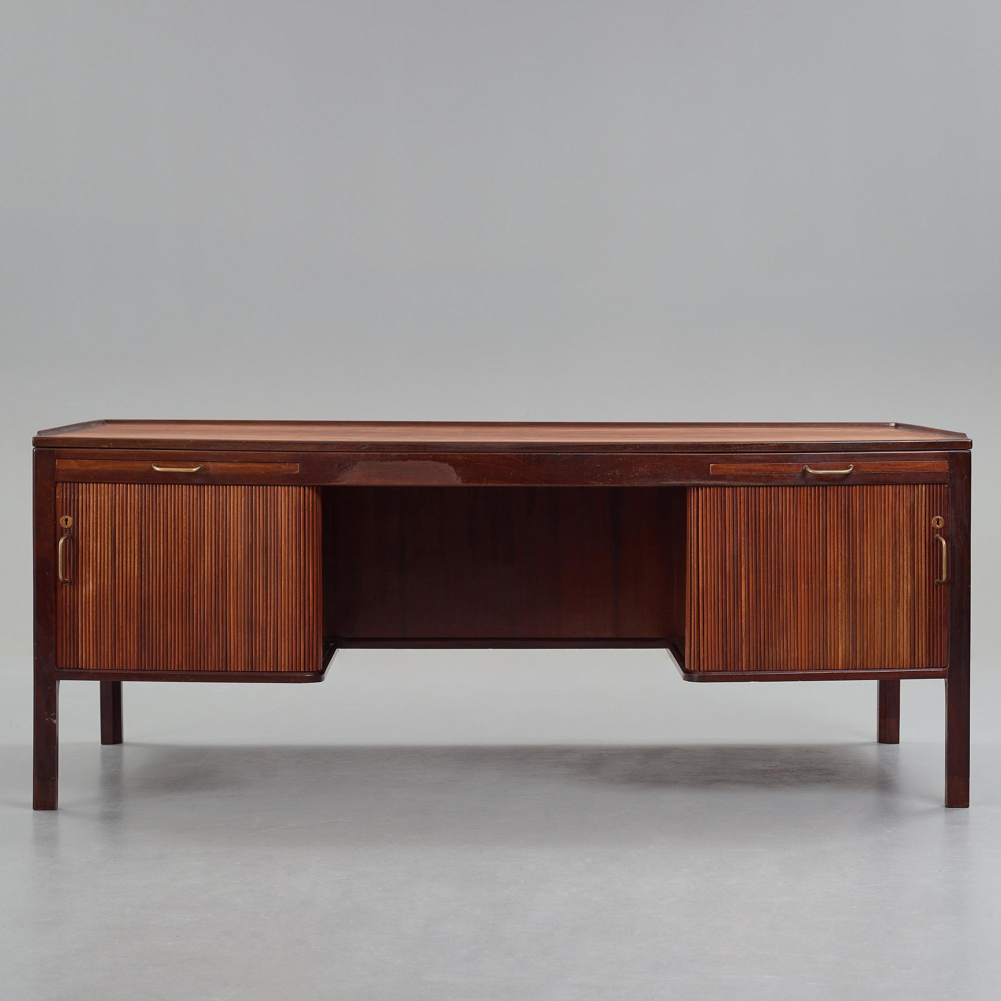 HANS J WEGNER, skrivbord, modell "A1515", Plan møbler, Danmark 1940-50-tal.