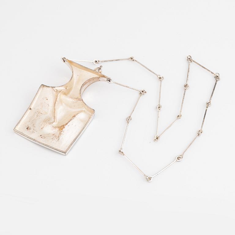 Björn Weckström, necklace, "Barbarella", silver, Lapponia 1971.