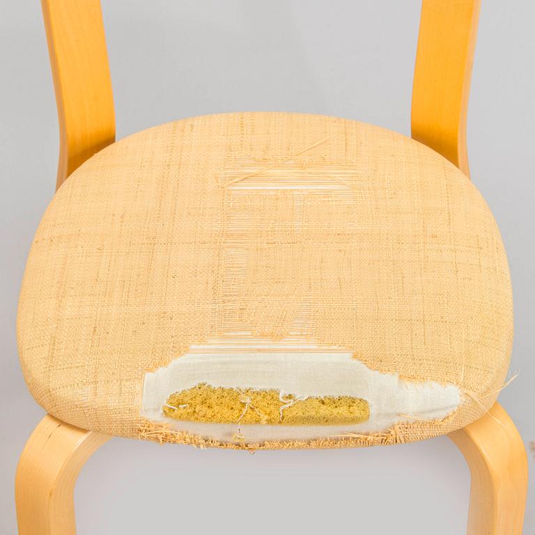 Alvar Aalto, A set of five late 20th century '69' chairs, for Artek, Finland.