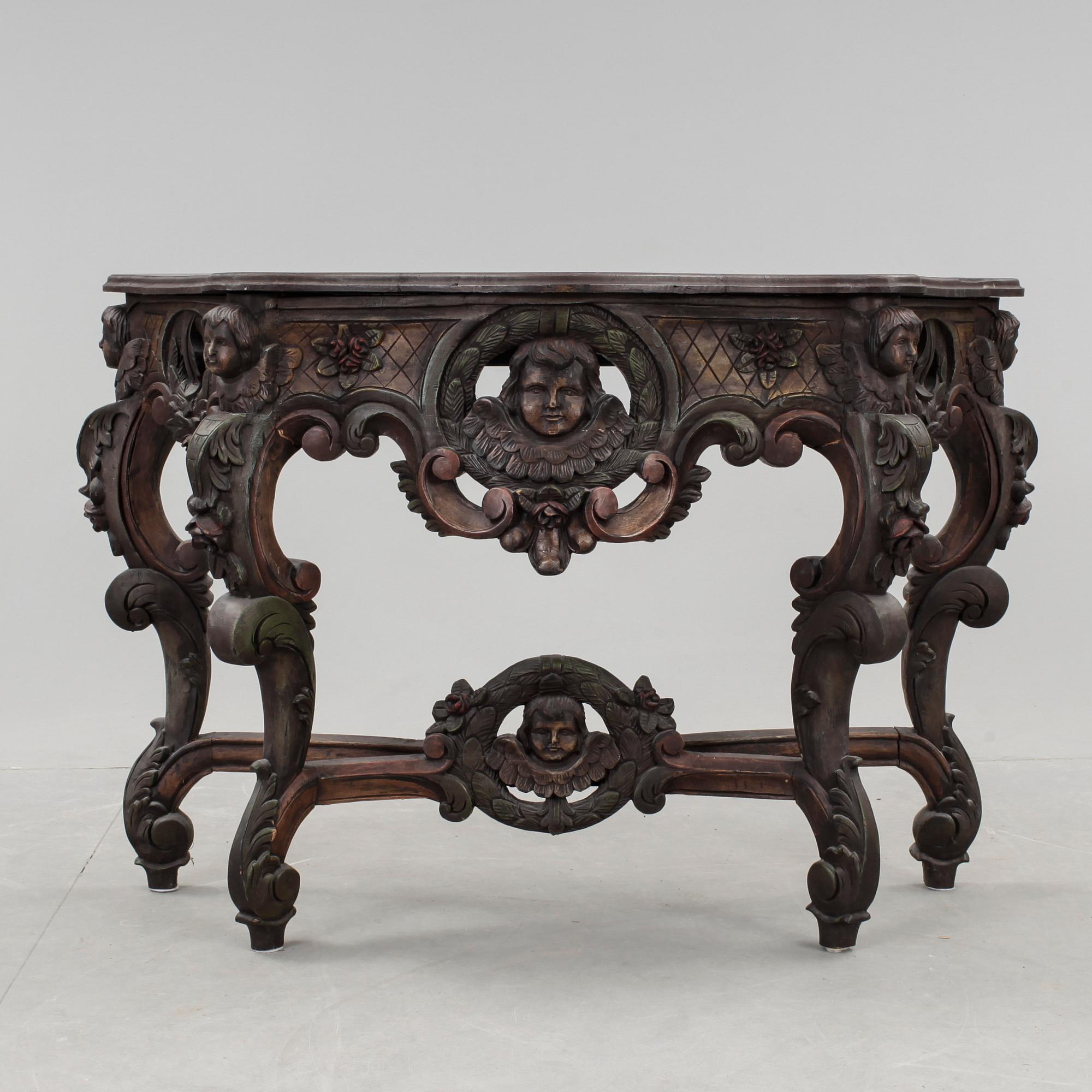 KONSOLBORD, nyrokoko, 1800-talets andra hälft.