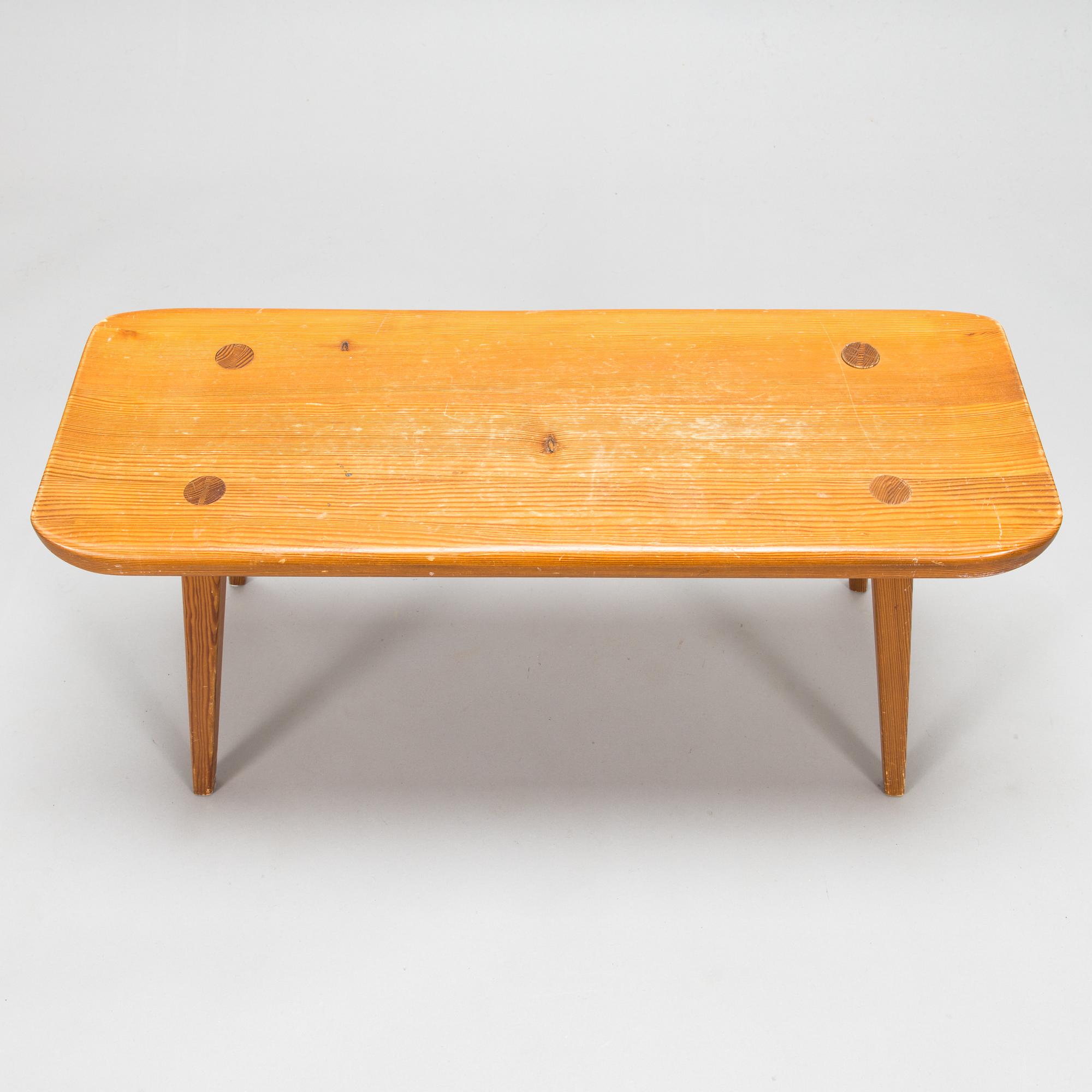Carl Malmsten, a mid-20th 'Visingö' bench for Svensk Fur.