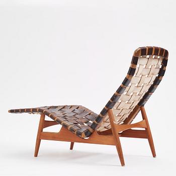 Arne Vodder, a teak lounge chair, Bovirke, Denmark, 1950s.