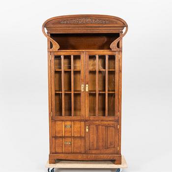 Antique display cabinet early 20th century Art Nouveau.