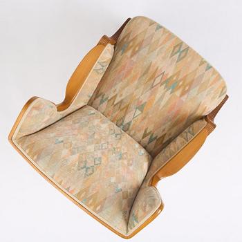 Elias Svedberg, a rare "Eftermiddag" (Afternoon) armchair, Nordiska Kompaniet, Sweden, ca. 1937.