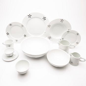 Jonas Bohlin, service pieces, 61 pcs, porcelain, "Qvint", Rörstrand.