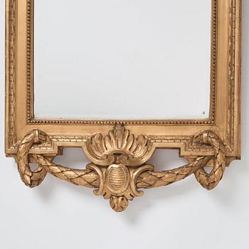 A Gustavian mirror by Johan Åkerblad dated 1778.