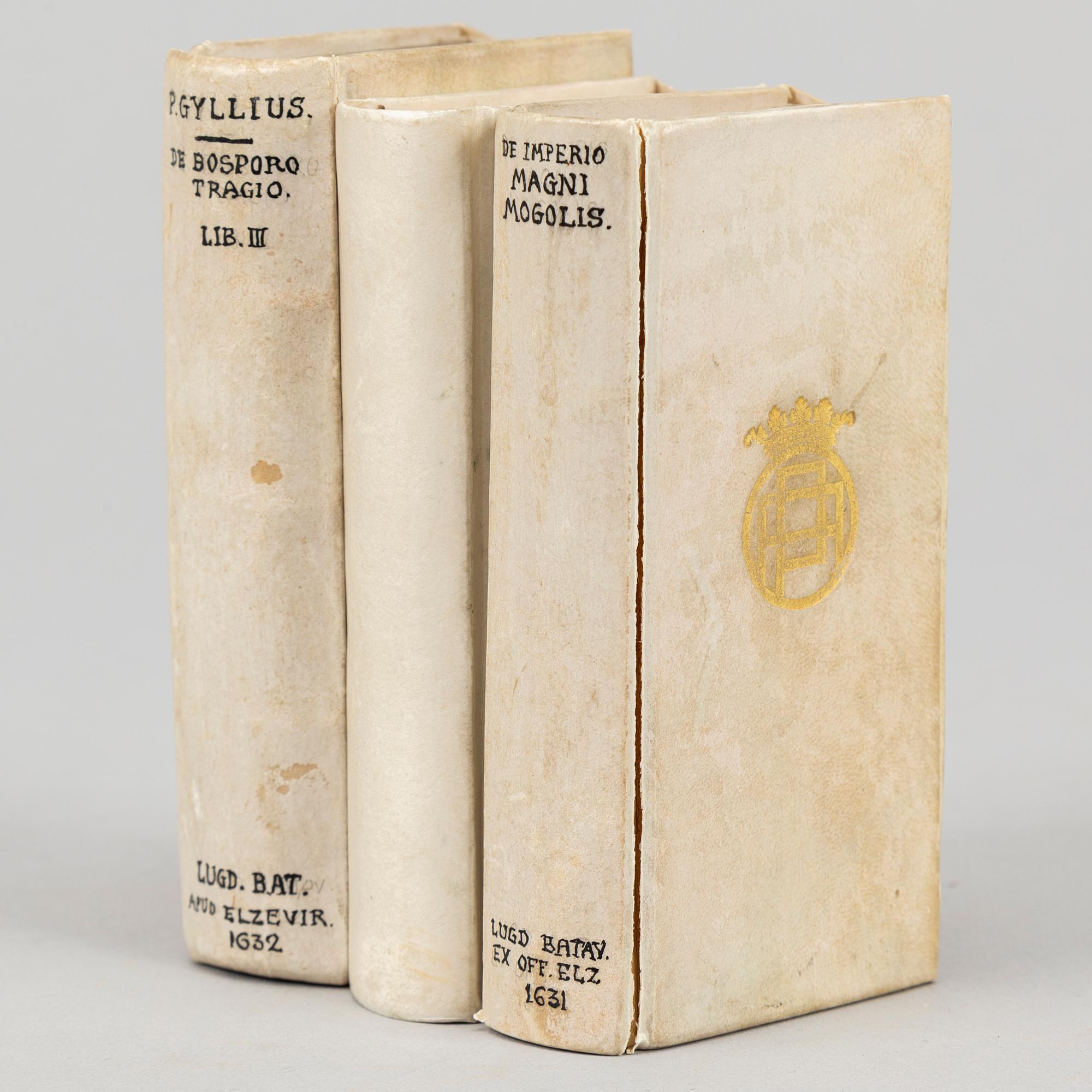 Elzevirs 1631, 1632, 1634 (Asia, Constantinople, Turkey) (3 vol).