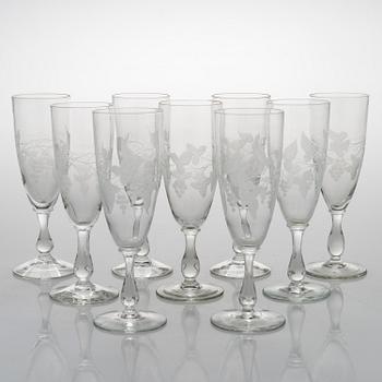 A 84-piece 'Savoy' glasswear, 1940s.