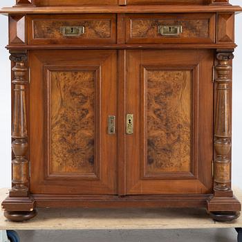 A neo-renaissance book cabinet, around 1900.