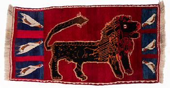 Matta semianti Qashqai södra Persien, ca 210 x 11 cm.