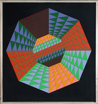 VICTOR VASARELY, Färgserigrafi, sign o numr 108/125,
