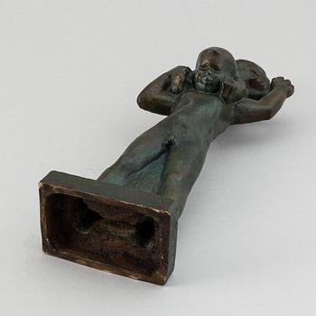 Jonas Fröding, a patinated bronze sculpture, signed.