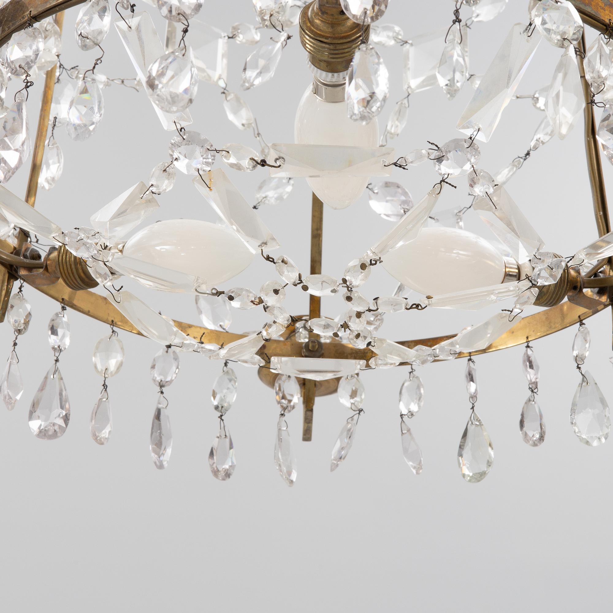 A chandelier, 19th Century.