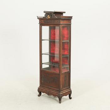 A Chinese style dark wood display cabinet first half of the 20th century.