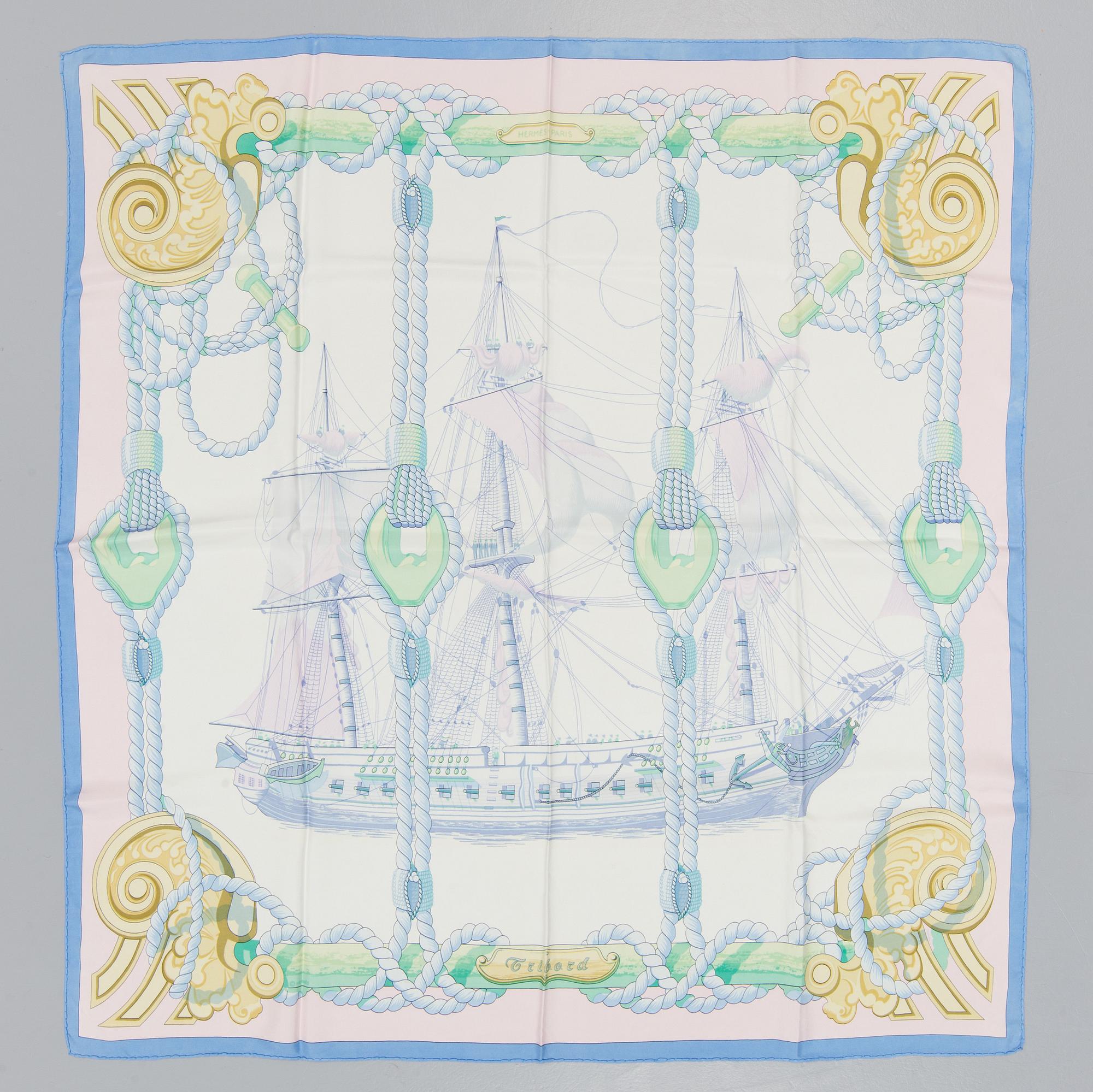SCARF, Hermès,"Tribord", issued 1968.