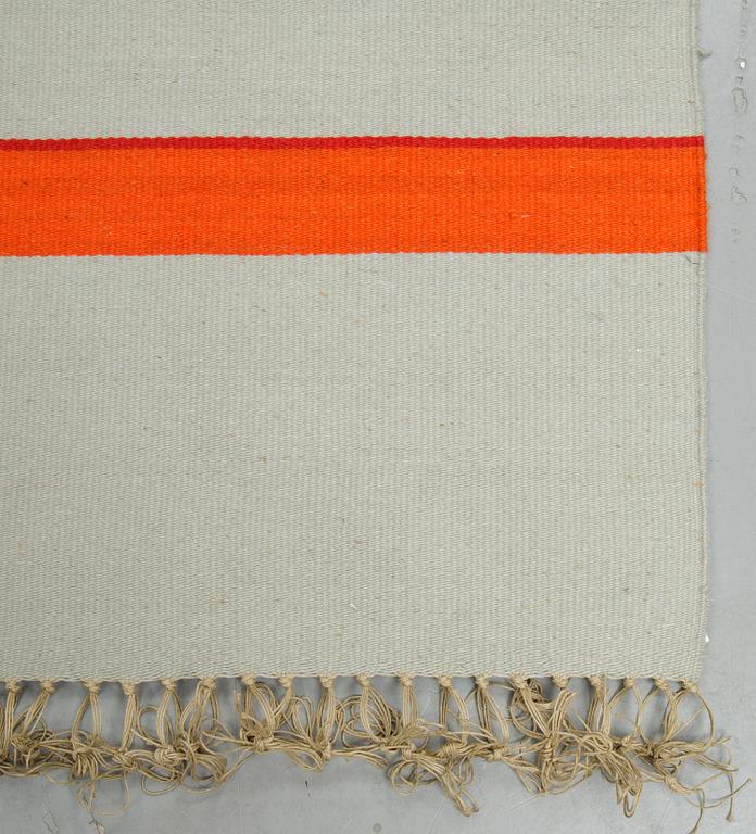 Maria Hillfon, a textile, flat weave, ca 167,5-170 x 115,5-118,5 cm, signed MARIA HILLFON.