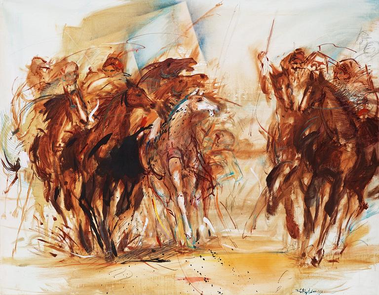 Bo Åke Adamsson, Horses in battle.