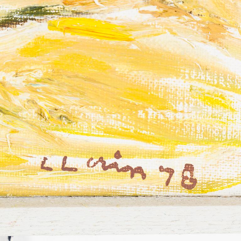 LARS LERIN, olja på duk, signerad L. Lerin och daterad -78.