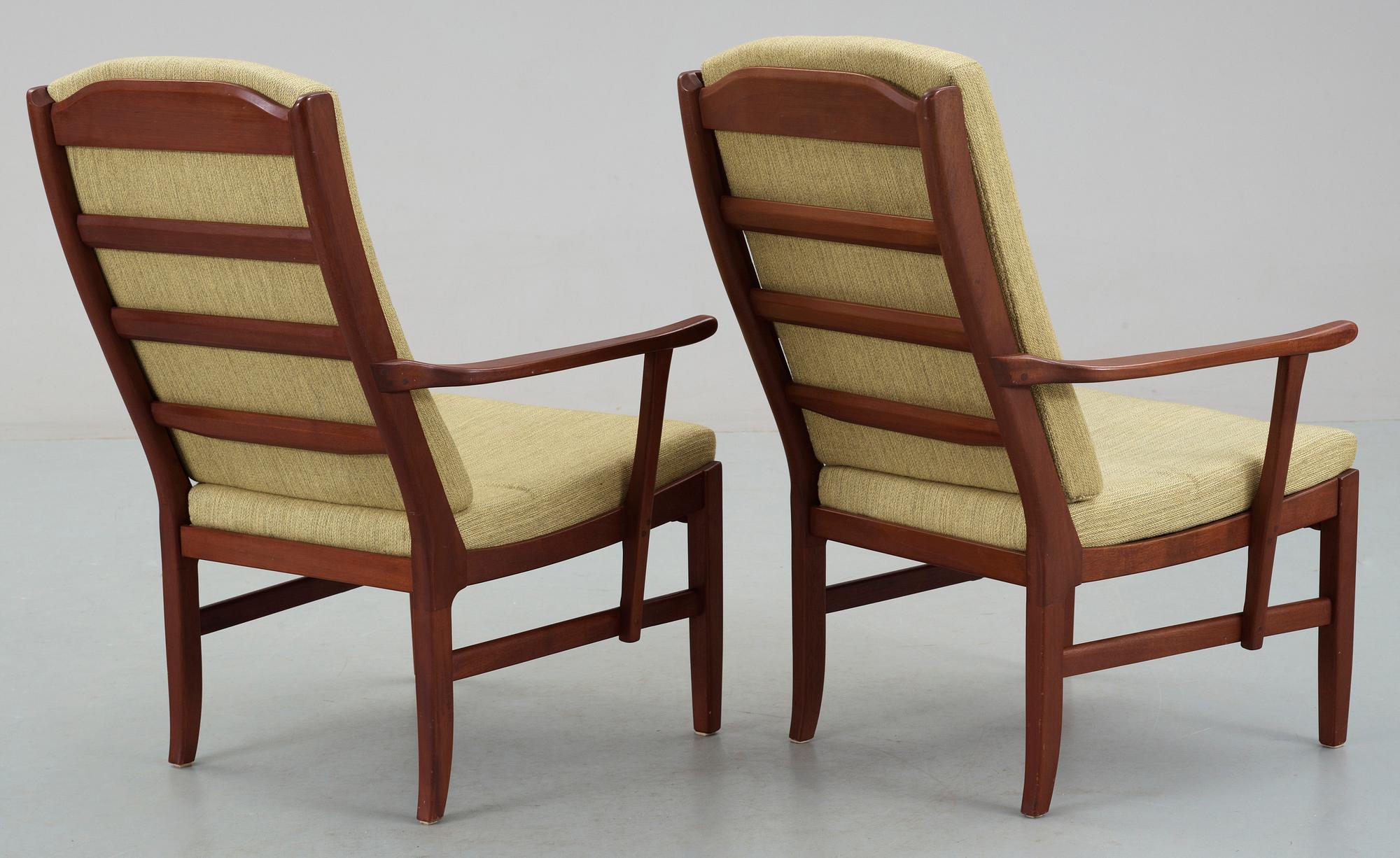 FÅTÖLJER, ett par, "Ulfåsa", Carl Malmsten, Bodafors.