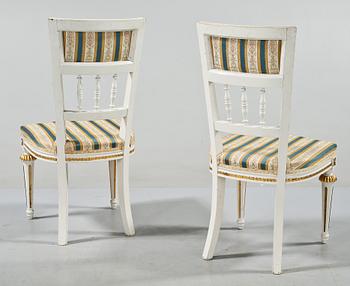 STOLAR, ett par, gustaviansk stil, 1900-talets andra kvartal / mitt.