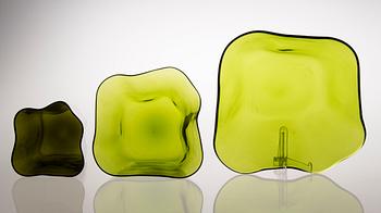 Alvar Aalto, GLASSKULPTUR, "Aalto blomman", Iittala 1950-tal.
