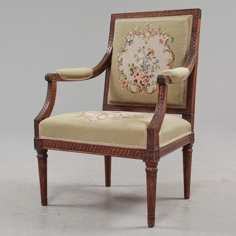 KARMSTOL, sengustaviansk stil, 1900-tal.