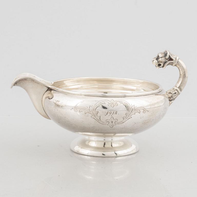 A three-piece silver coffee service, Norway & Denmark, late 19th and early 20th century.