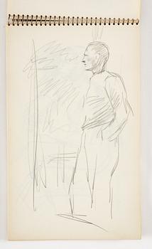 Lotte Laserstein, 3 skissböcker med blyertsteckningar.