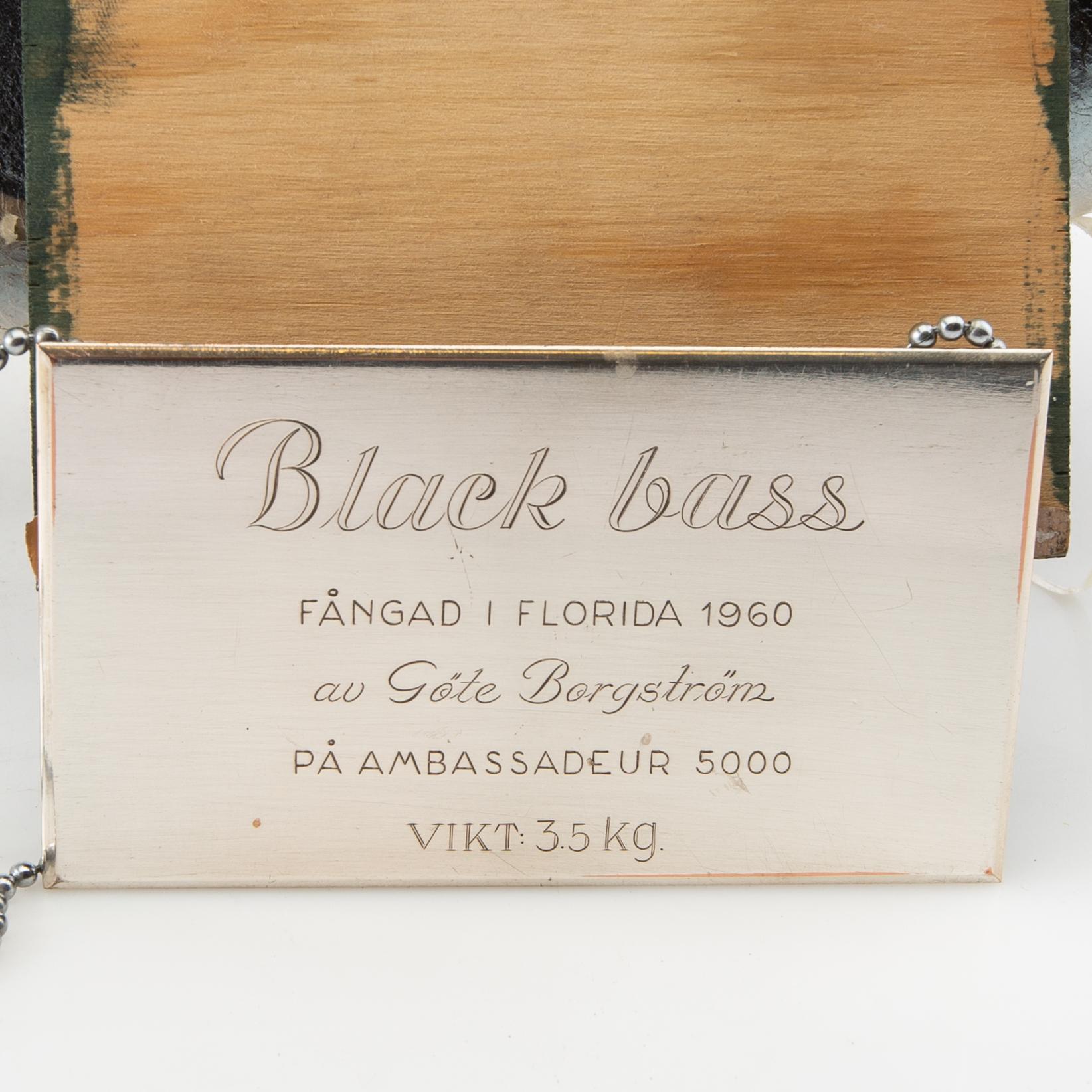 Fish sculpture "Black bass" 1960.